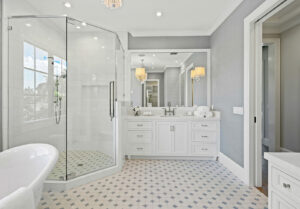 Bathroom white interior | Flooring By Design NC
