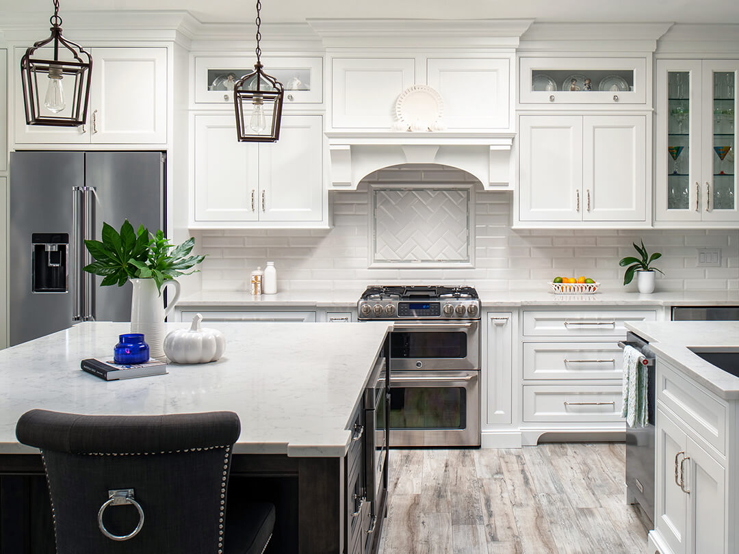 White kitchen interior | Flooring By Design NC
