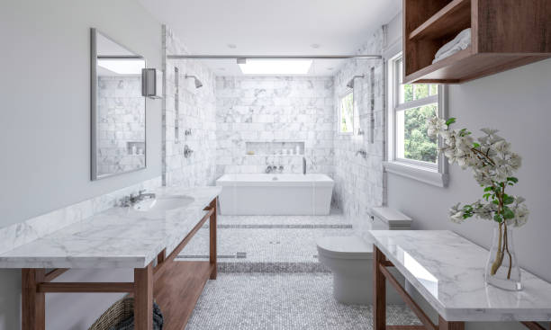 Bathroom natural stone | Flooring By Design NC