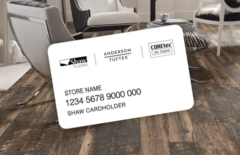Shaw-Card-Financing Financing card | Flooring By Design NC